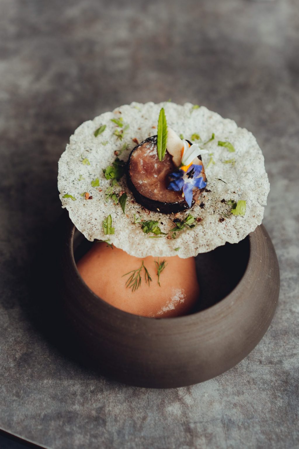 Photographie culinaire d'une entrée