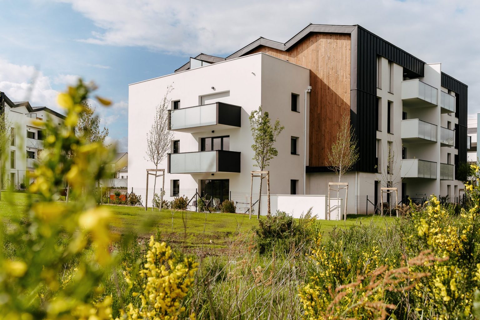 Photographie d'un immeuble d'habitation à Vannes dans le Morbihan