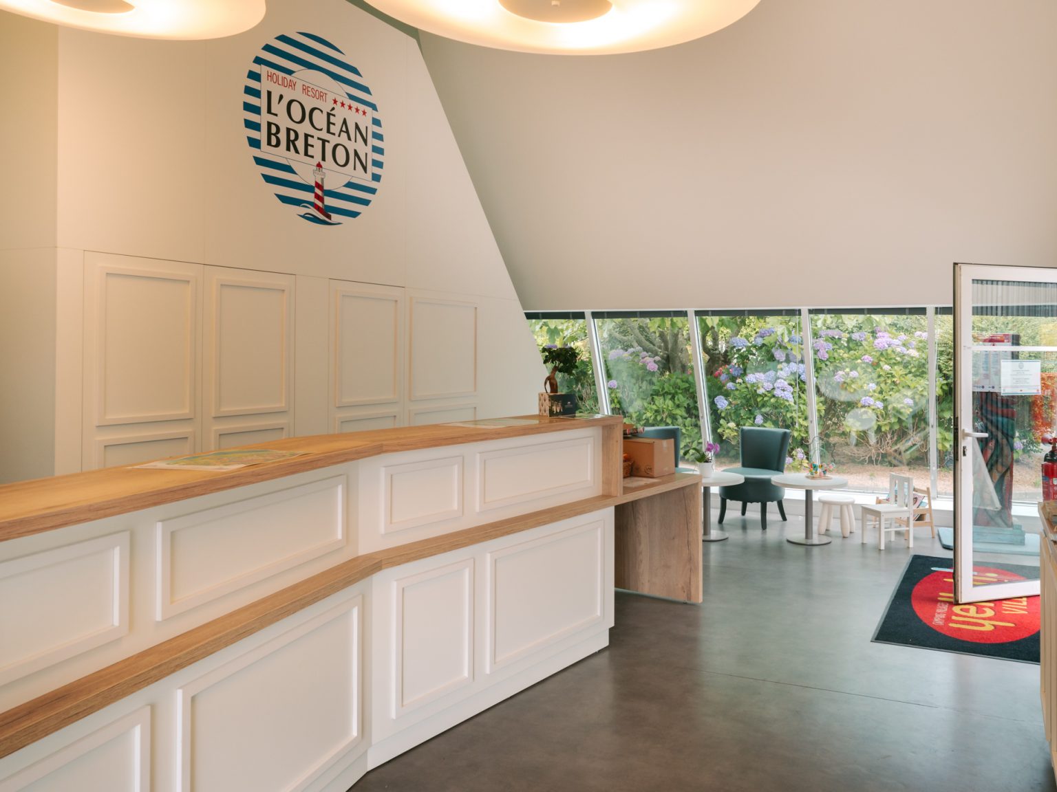 Photographie de la reception d'un camping en Bretagne